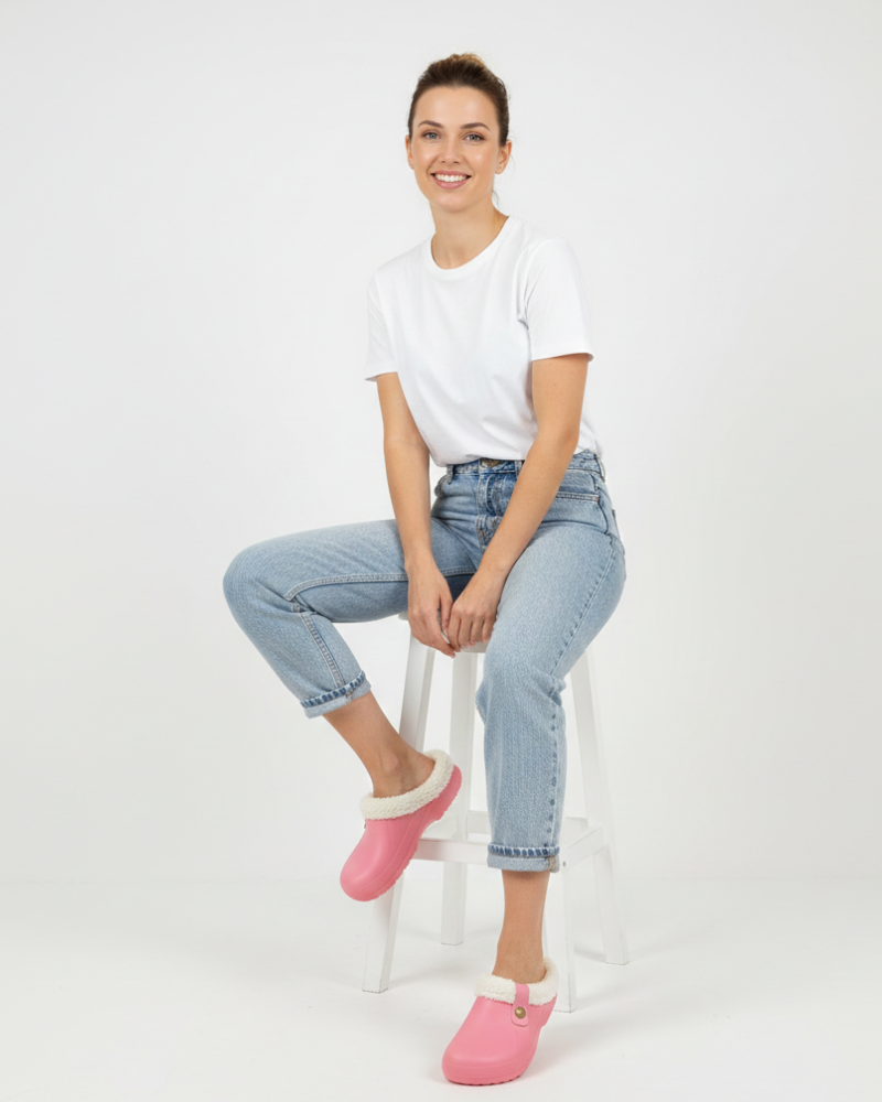 Gwen Briskey Női Meleg Klumpák – Kényelmes Bélelt Papucsok Beltéri és Kültéri Használatra