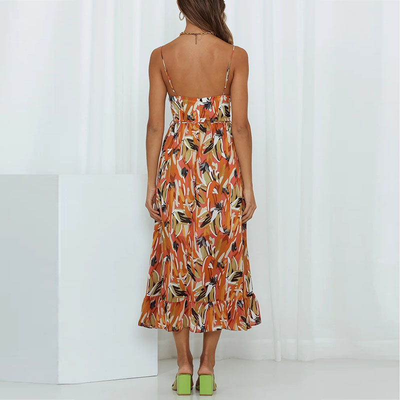 Robe Femme Leah – Robe Midi Élégante avec Coupe Confortable pour Soirée & Dîner