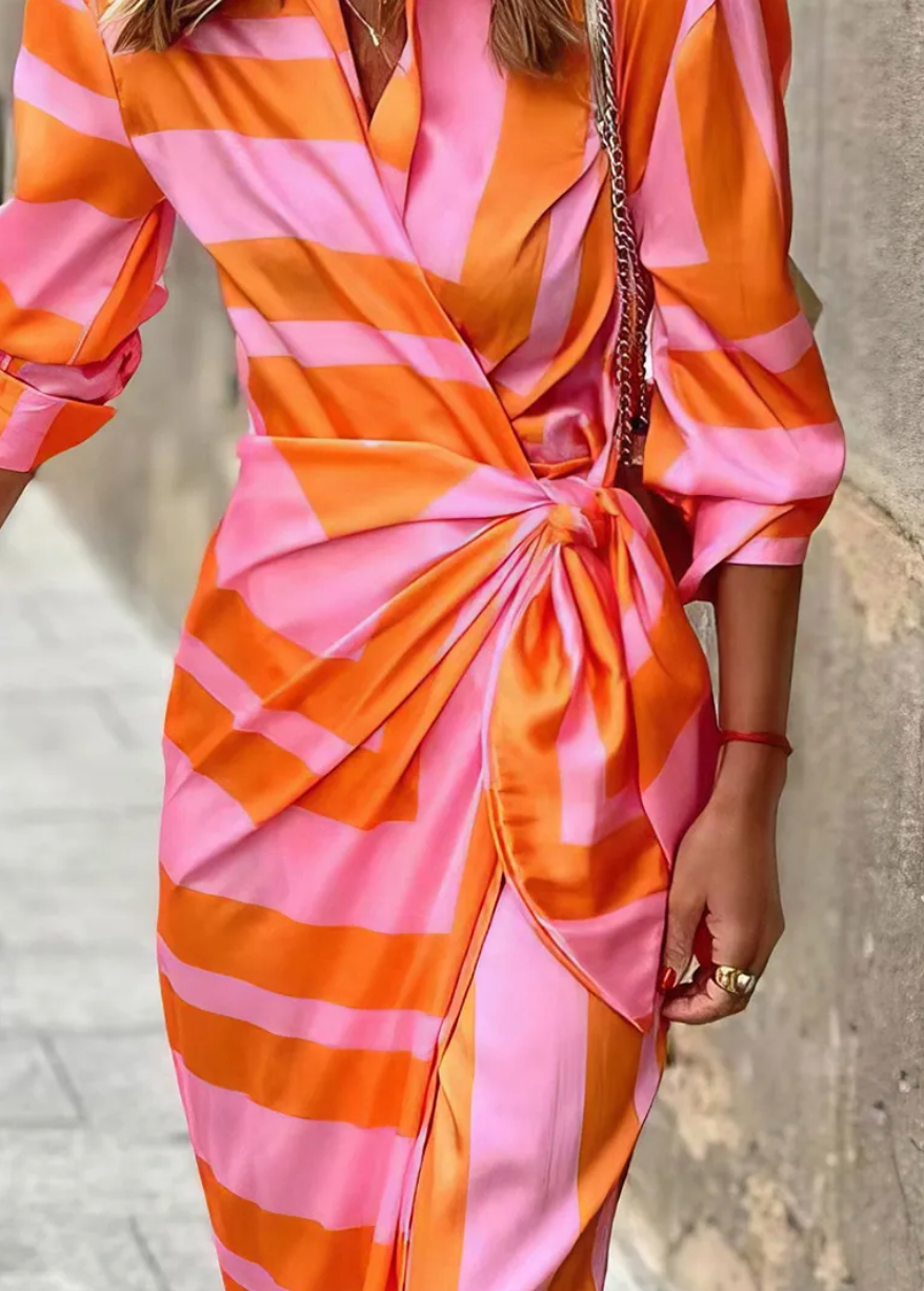 Robe portefeuille femme Miral – Coupe élégante, silhouette flatteuse & design estival