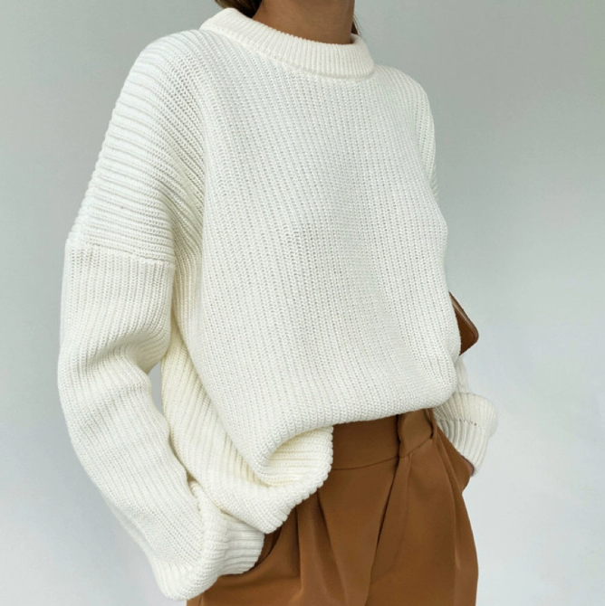 Heidi Pull Femme – Pull Oversize en Maille Douce Chic & Confortable pour la Mi-Saison