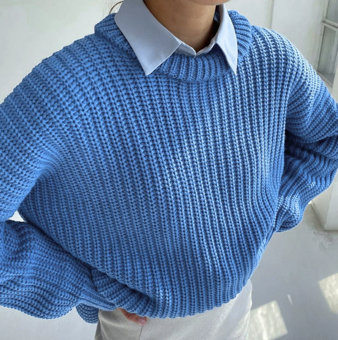 Heidi Pull Femme – Pull Oversize en Maille Douce Chic & Confortable pour la Mi-Saison