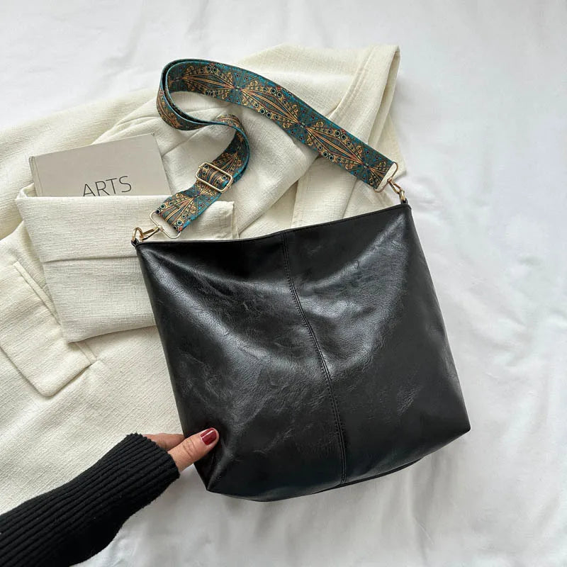 Borsa da donna Zaria - Elegante borsa a tracolla in vera pelle vintage