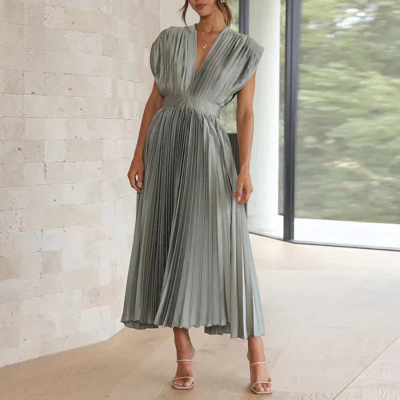 Abito plissettato da donna Denise - Eleganza senza tempo e texture sofisticata, colori multipli