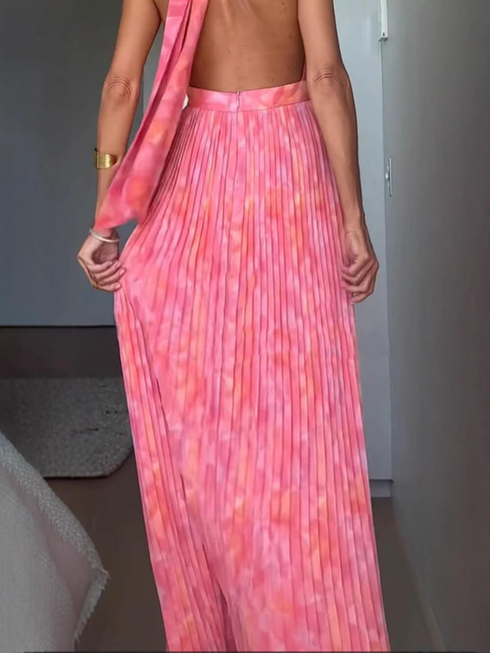 Abito da sera da donna Serenelya - Elegante e chic abito lungo senza schienale per occasioni speciali