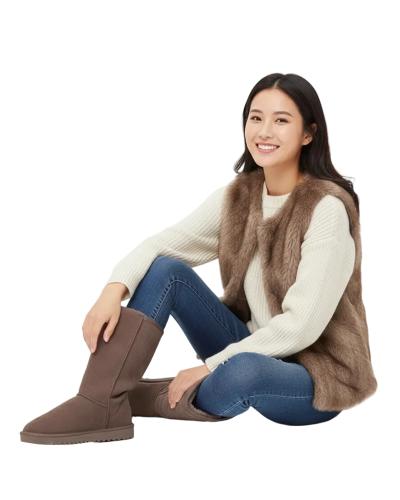 Zariah Dámské Vysoké Kozačky – Teplé Zimní Kozačky s Měkkou Podšívkou a Protiskluzovou Podešví