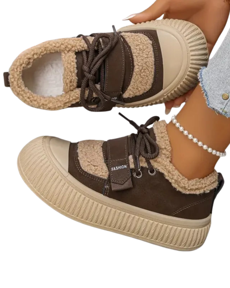 Amelia női téli magas szárú kosárcipő – bolyhos bélés és meleg csúszásgátló talp