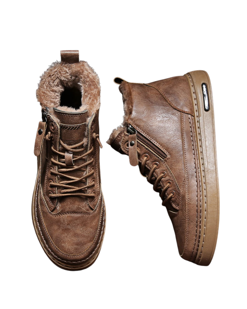 Cairo Bottines Homme – Doublure Peluche, Semelle Antidérapante & Style Automne-Hiver