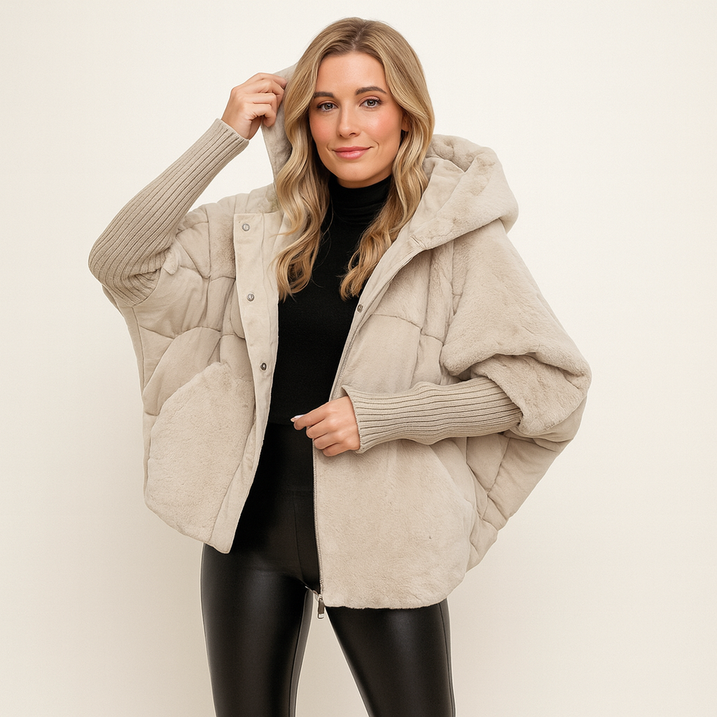 Sapphire Manteau Hiver Femme – Veste Chaude Unicolore avec Coupe Confortable et Élégante