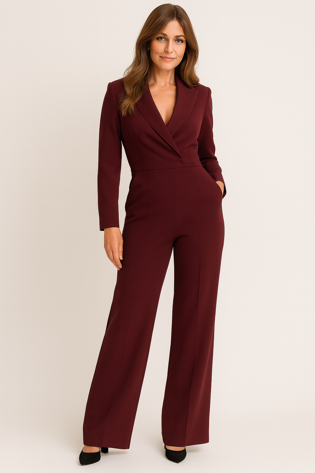 Melia Combinaison Femme – Jumpsuit Élégant Respirant avec Taille Élastique & Coupe Moderne