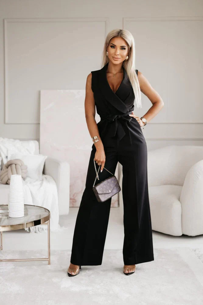 Giuliana Elegante Tuta da Donna - Tuta Senza Maniche con Vestibilità Chic e Comoda