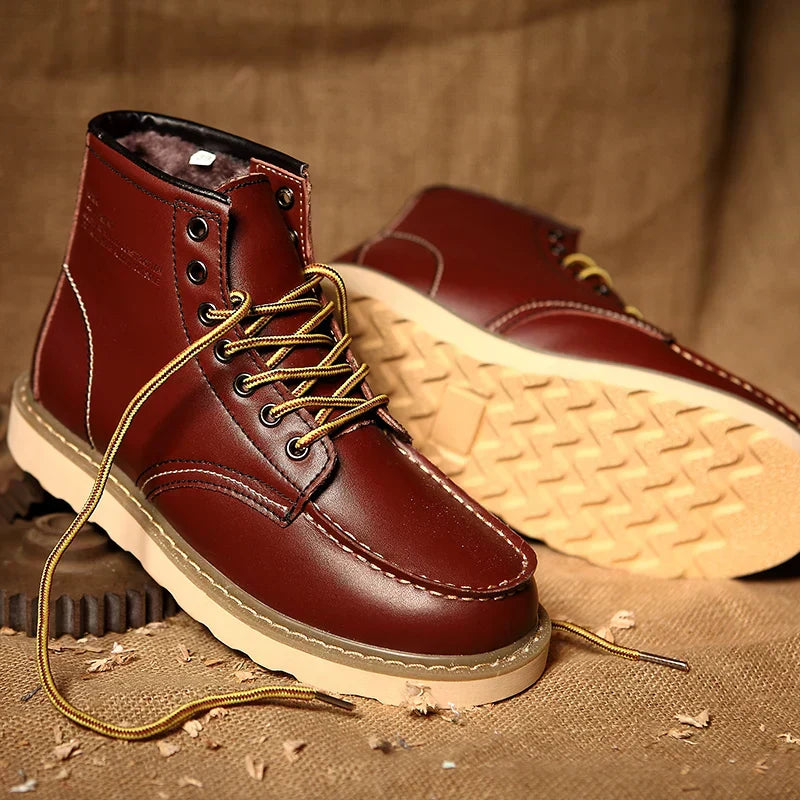 Stivali invernali vintage da uomo Tyler - Caldi, comodi e con suola imbottita