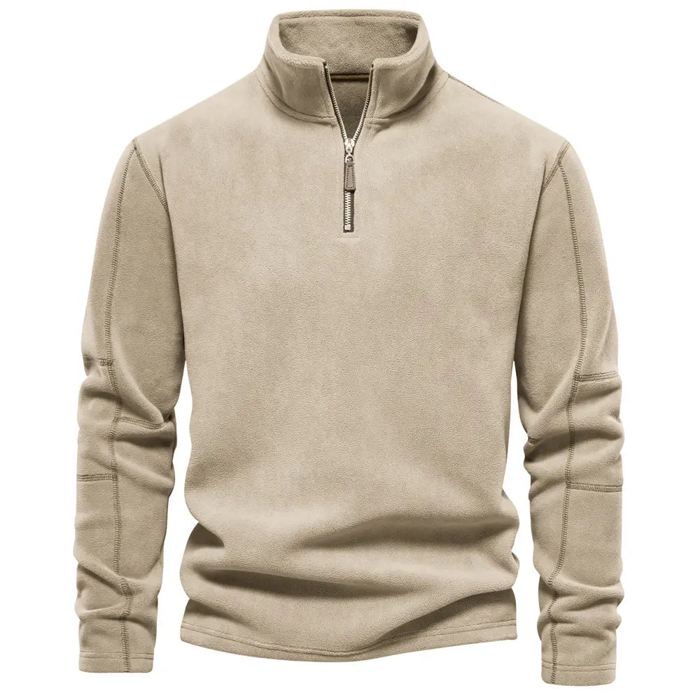 James Pull Homme Laine Zippé – Chaud, Confortable & Élégant avec Doublure Douce