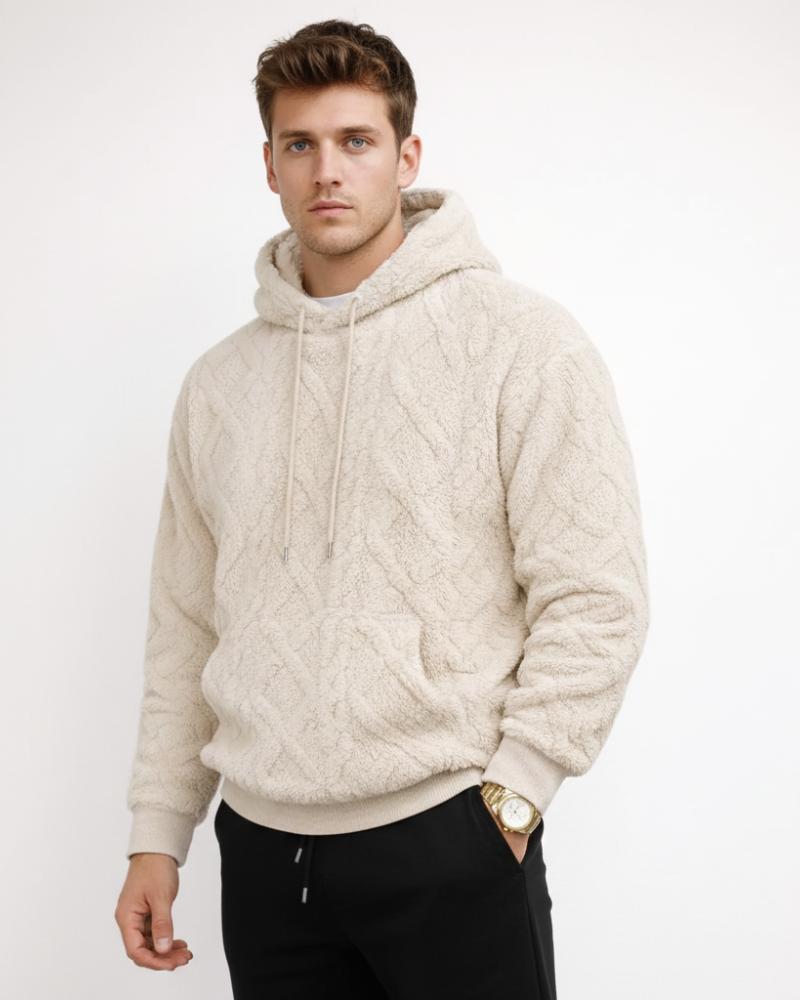 Ernie Sweat à Capuche Homme en Maille Fleece – Hoodie Chaud Casual & Streetwear Hiver