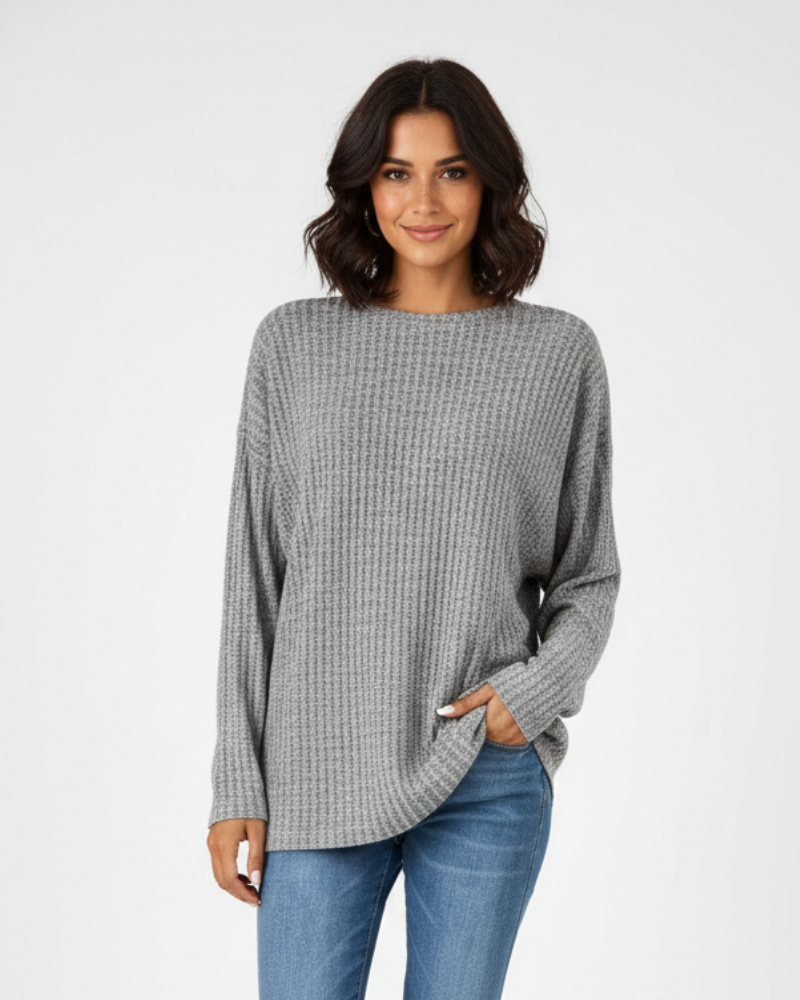 Jamily Naisten Klassinen Pitkähihainen Neulepaita – Mukava Vapaa-ajan Neule Ajattomalla Tyylillä