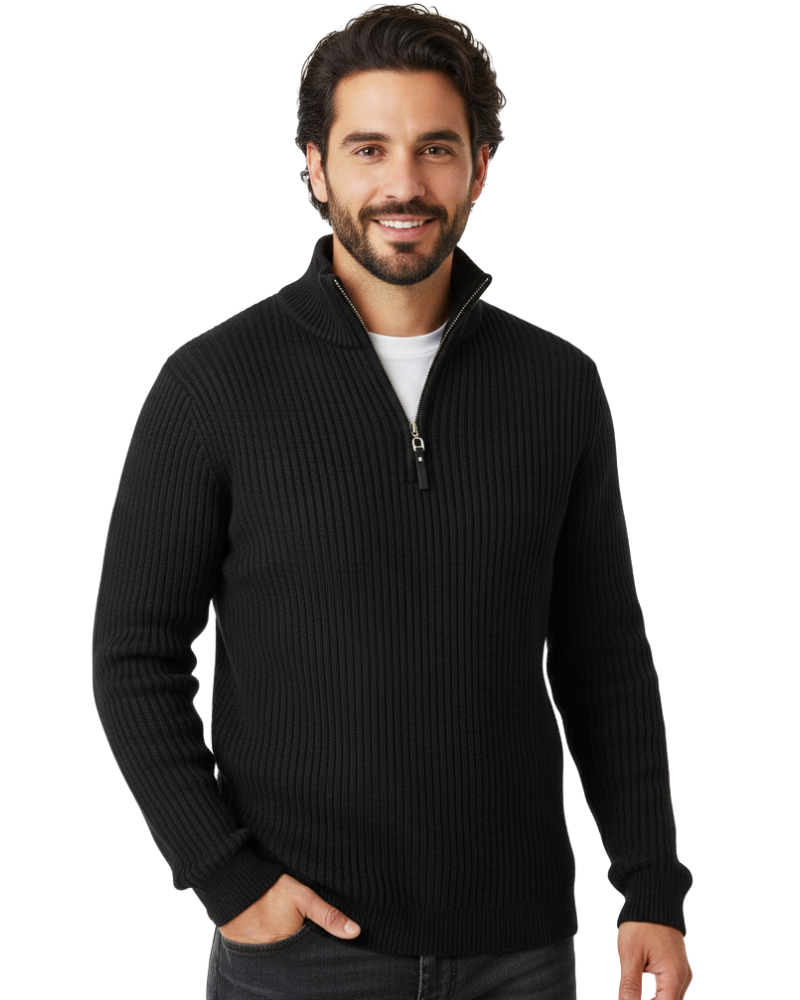 Arjay Pull Demi-Zip Pánsky – Mikina s Vysokým Golierom, Rebrovanými Rukávmi a Všestranným Štýlom