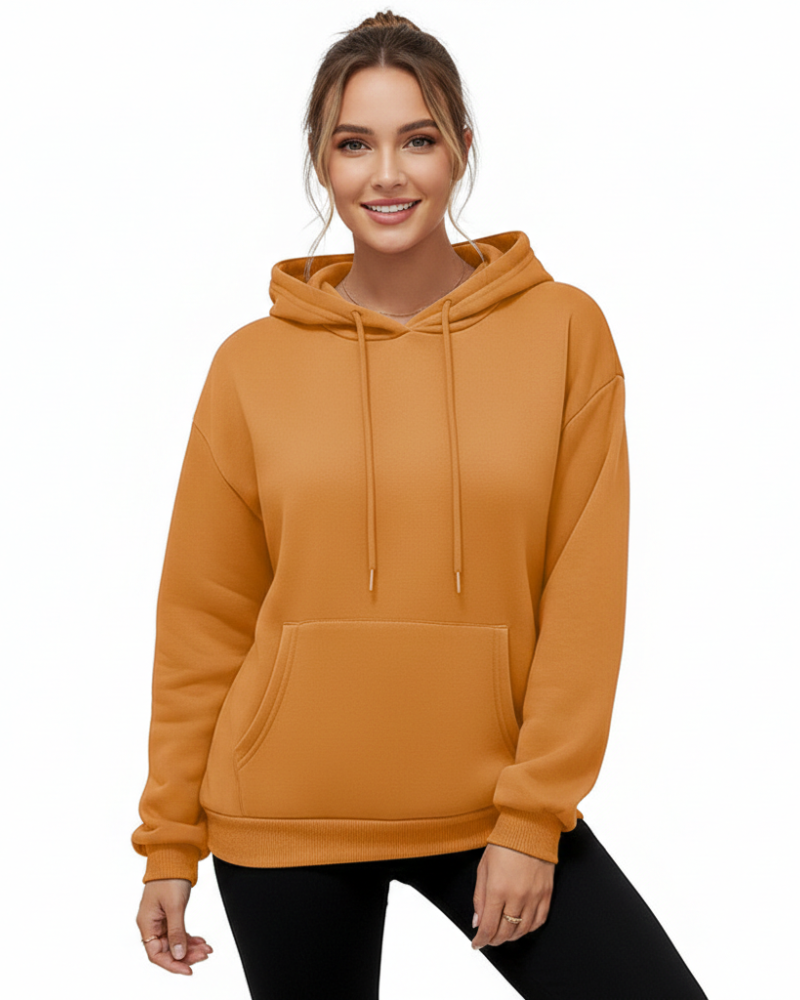 Sweatshirt com Capuz Clássica para Mulher Chloe – Camisola Confortável com Bolso Canguru