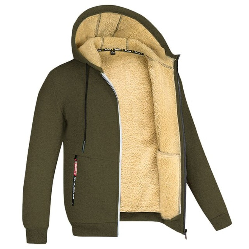 Giacca invernale da uomo Diego - Calda ed elegante con cappuccio e cerniera integrati