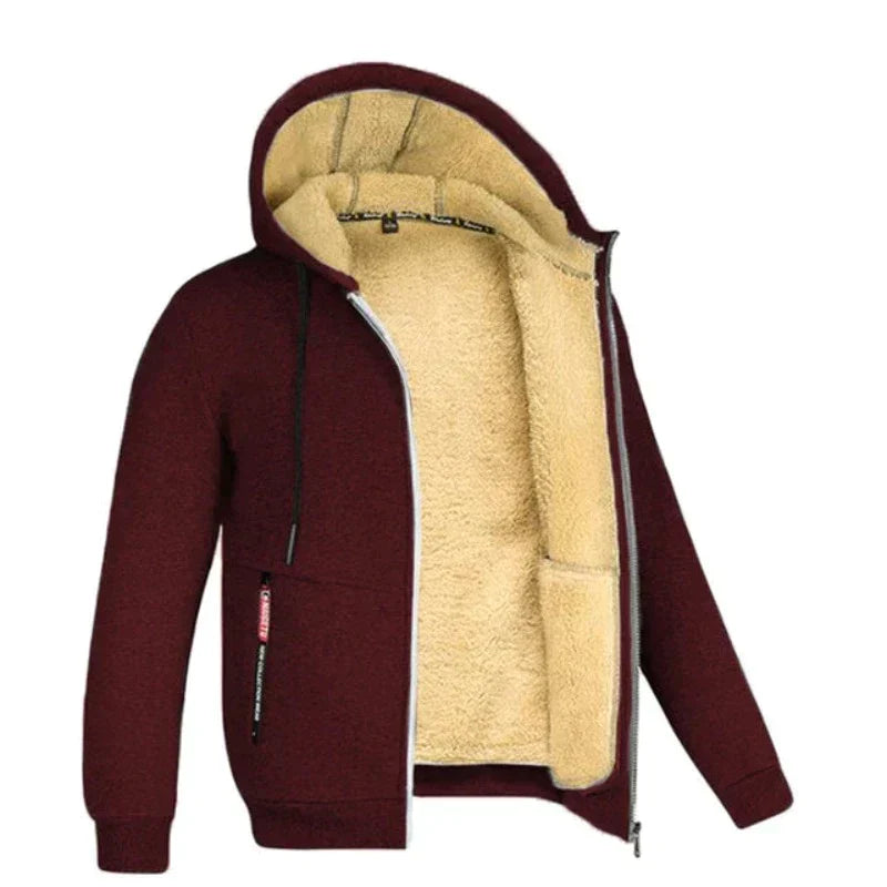 Giacca invernale da uomo Diego - Calda ed elegante con cappuccio e cerniera integrati