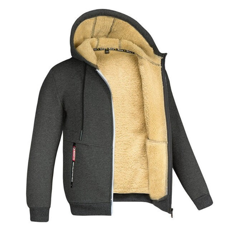 Giacca invernale da uomo Diego - Calda ed elegante con cappuccio e cerniera integrati