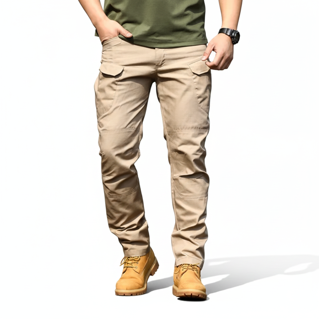 Troy Pantalon Tactique Homme – Pantalon de Travail Imperméable avec Poches Cargo & Genoux Renforcés