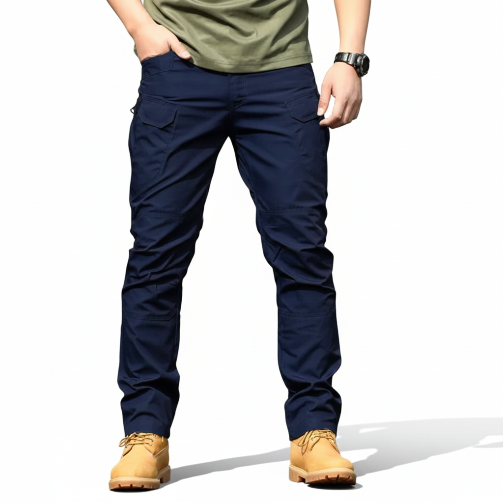 Troy Pantalon Tactique Homme – Pantalon de Travail Imperméable avec Poches Cargo & Genoux Renforcés