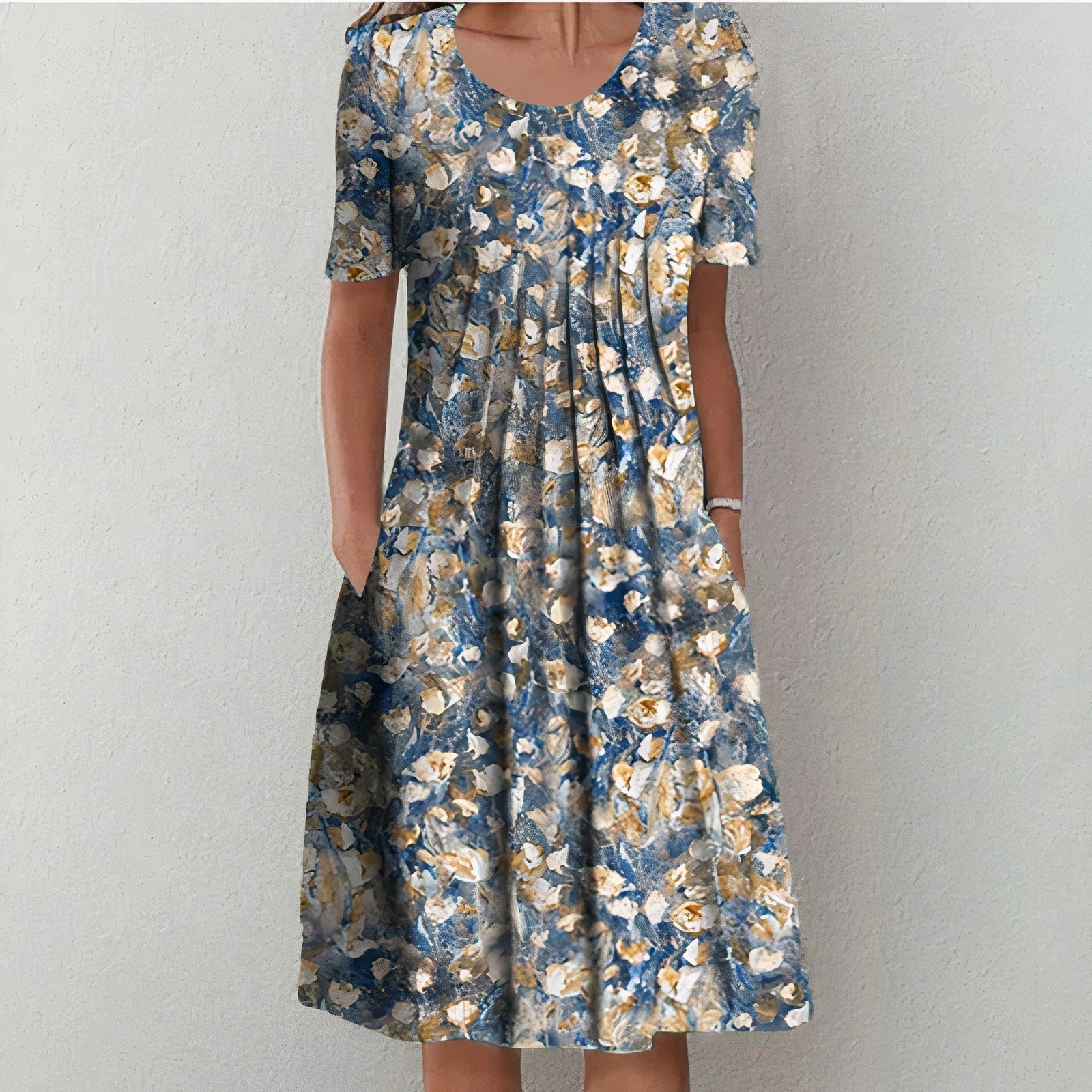 Abito estivo da donna Ulla – Elegante abito in cotone traspirante e dal design senza tempo
