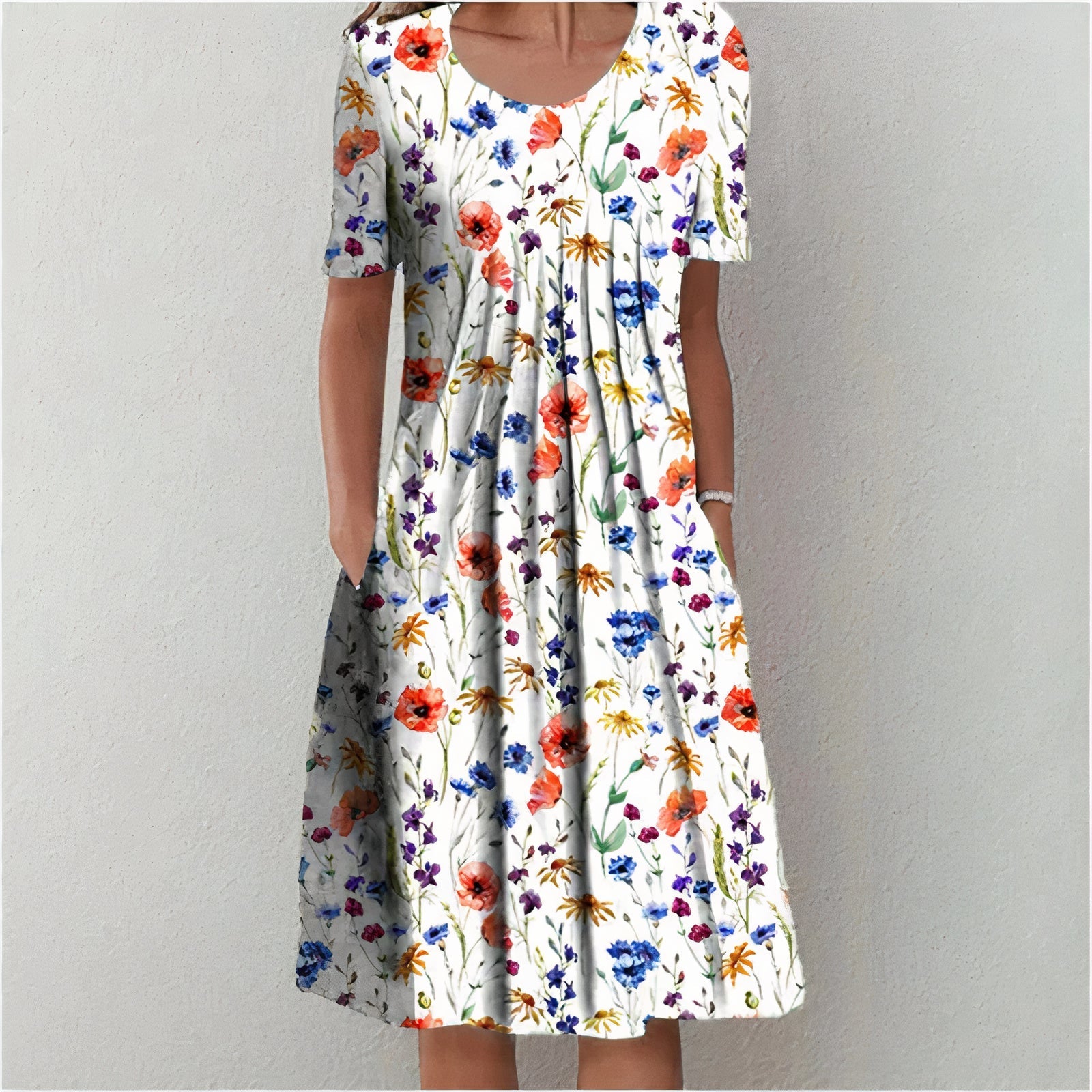 Abito estivo da donna Ulla – Elegante abito in cotone traspirante e dal design senza tempo
