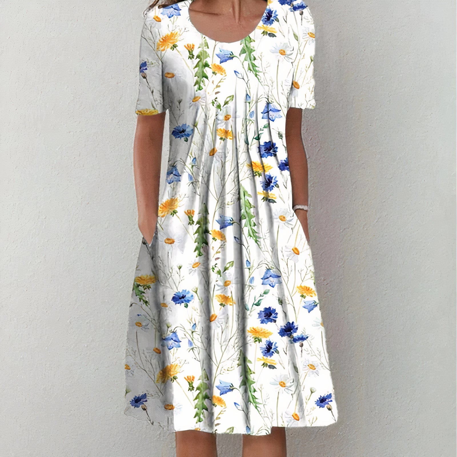 Abito estivo da donna Ulla – Elegante abito in cotone traspirante e dal design senza tempo