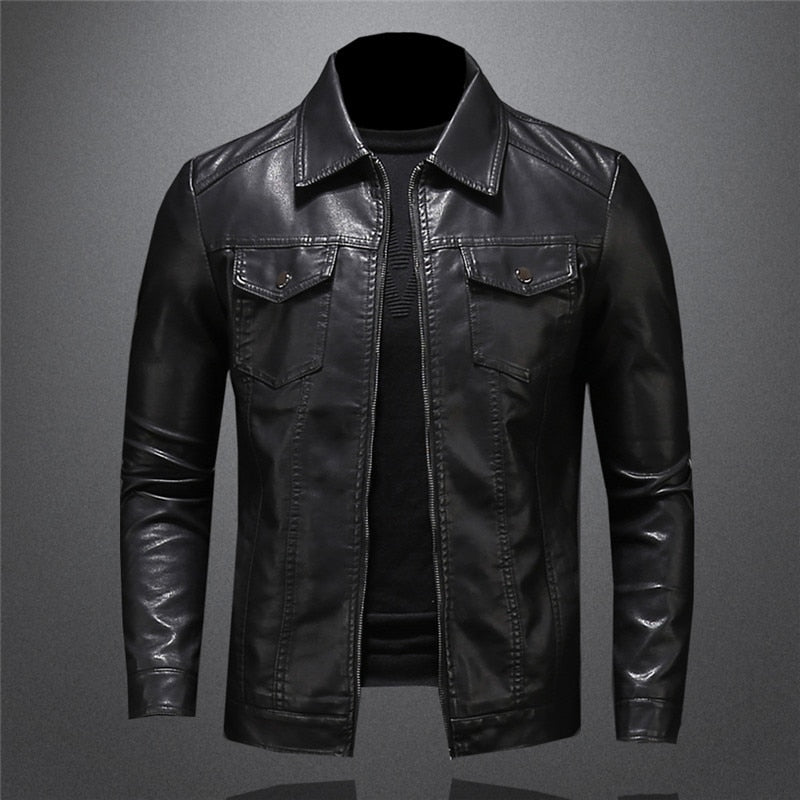Giacca in pelle premium da uomo Robert: stile senza tempo, resistente ed elegante