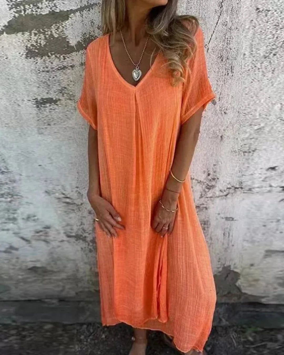 Alba Robe Bohème Femme – 100% Lin Bio avec Coupe Flatteuse & Tissu Respirant Éco-Confort