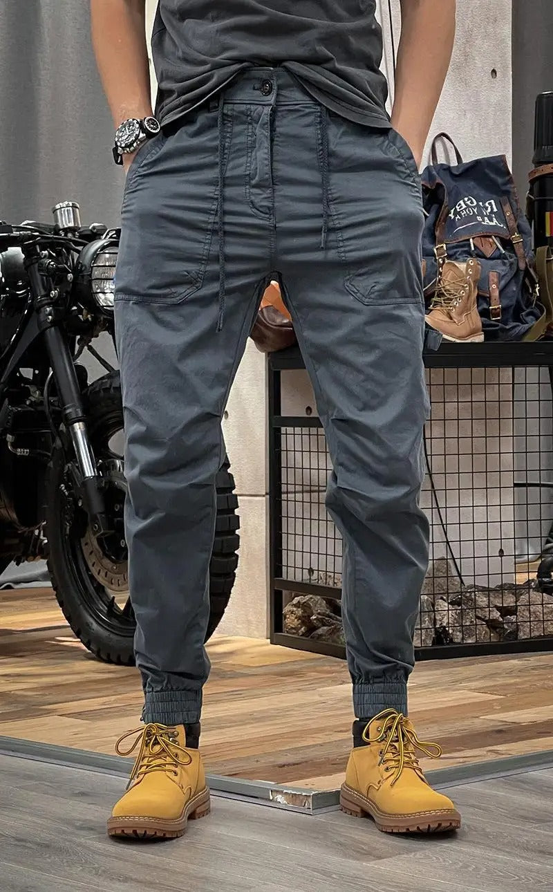 Pantaloni da uomo David - Pantaloni cargo elasticizzati con spandex comodo e versatile