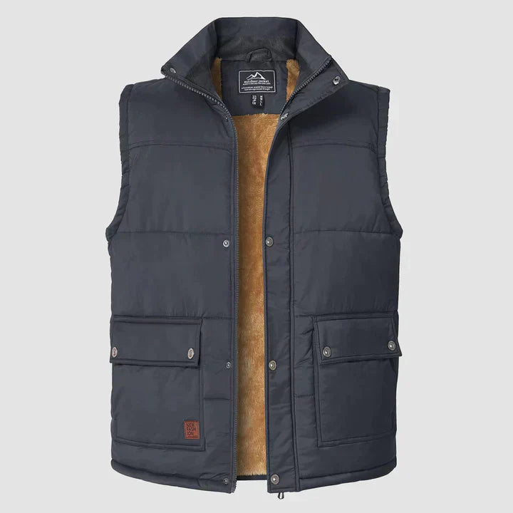 Mark Gilet Homme – Bodywarmer Sans Manches avec Poches Pratiques & Confort Quotidien