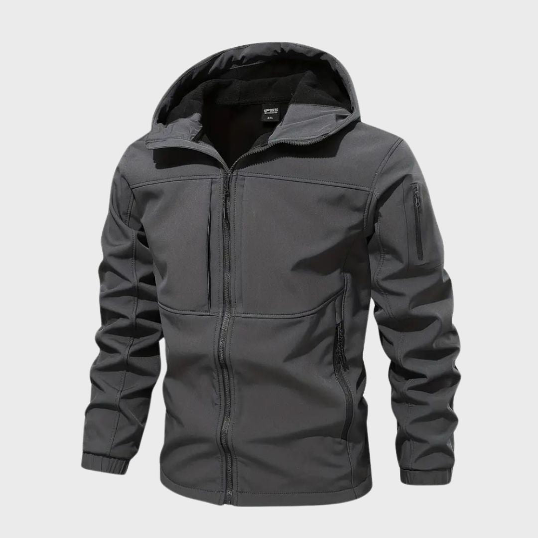 Magnus Veste Softshell Homme – Imperméable Respirante avec Capuche & Poches Zippées