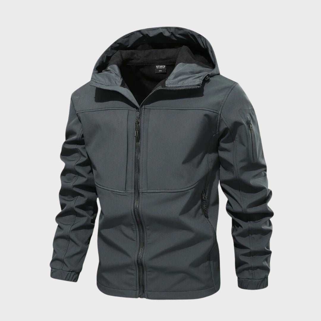 Magnus Veste Softshell Homme – Imperméable Respirante avec Capuche & Poches Zippées