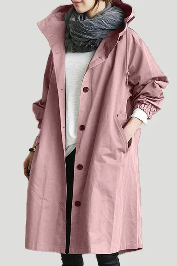 Elizabeth Manteau de Pluie Femme – Imperméable Urbain avec Capuche Oversize Respirante