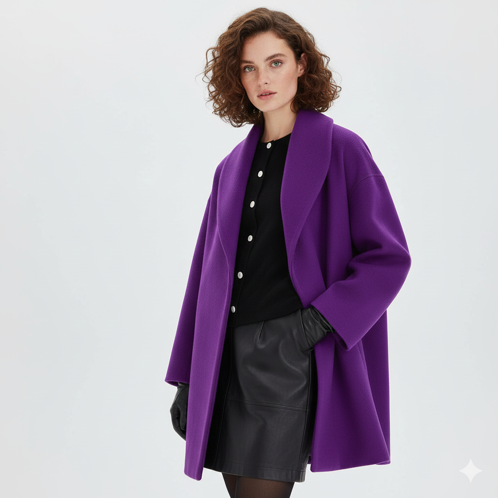 Vicky Manteau Oversize Γυναικείο – Μακρύ Κομψό Σακάκι με Φαρδιές Λαιμόκοψεις & Ροή Κοπής