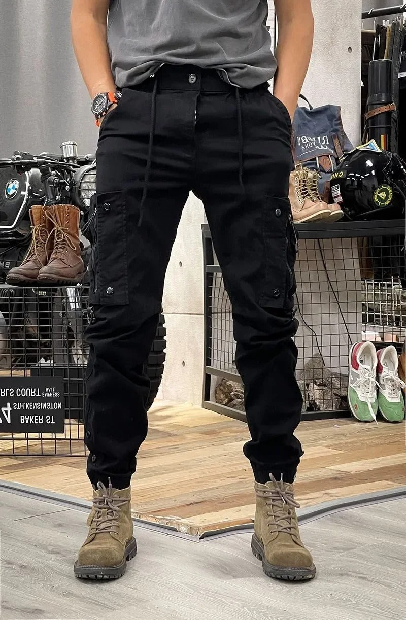 Pantaloni da uomo David - Pantaloni cargo elasticizzati con spandex comodo e versatile