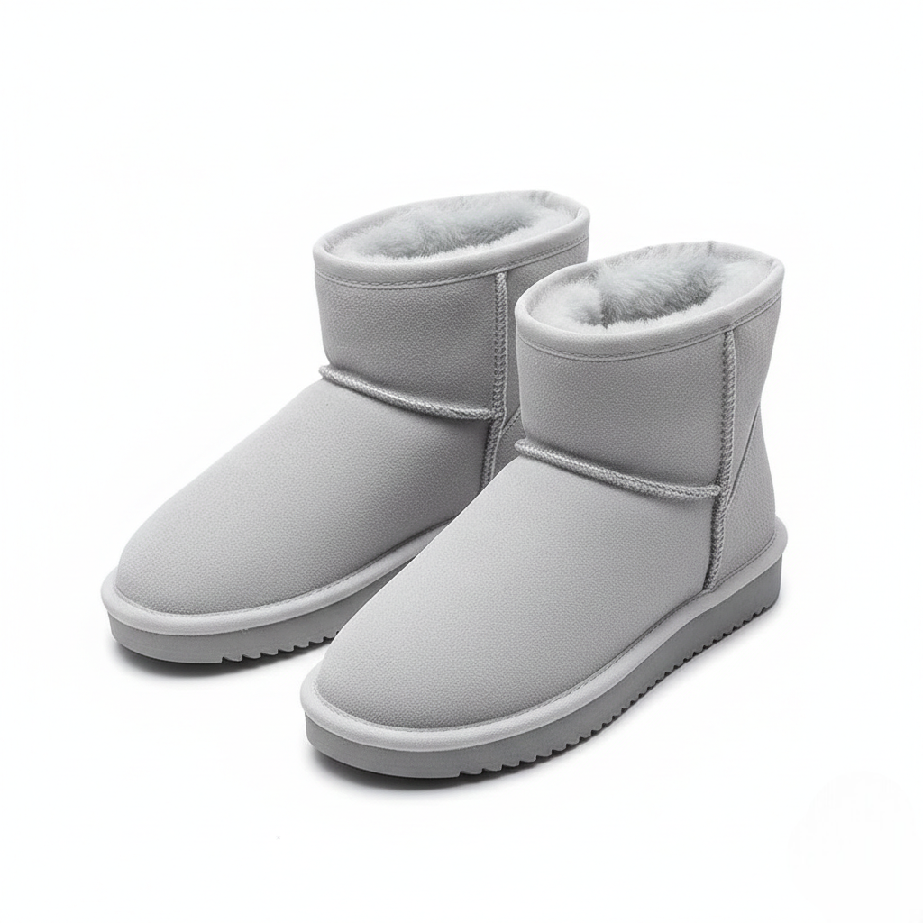 Zafira Ghete pentru femei căptușite cu polar – cizme scurte confortabile cu efect de piele întoarsă