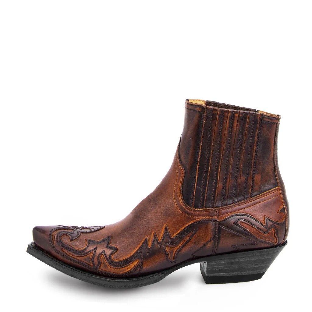Stivali western da donna Nyomi - Stivali da cowboy in pelle con suola antiscivolo e stile chic