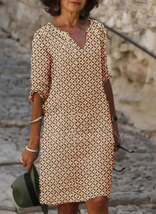 Gerda Robe d'Été Femme – Robe Légère & Ample pour un Look Estival Élégant et Confortable