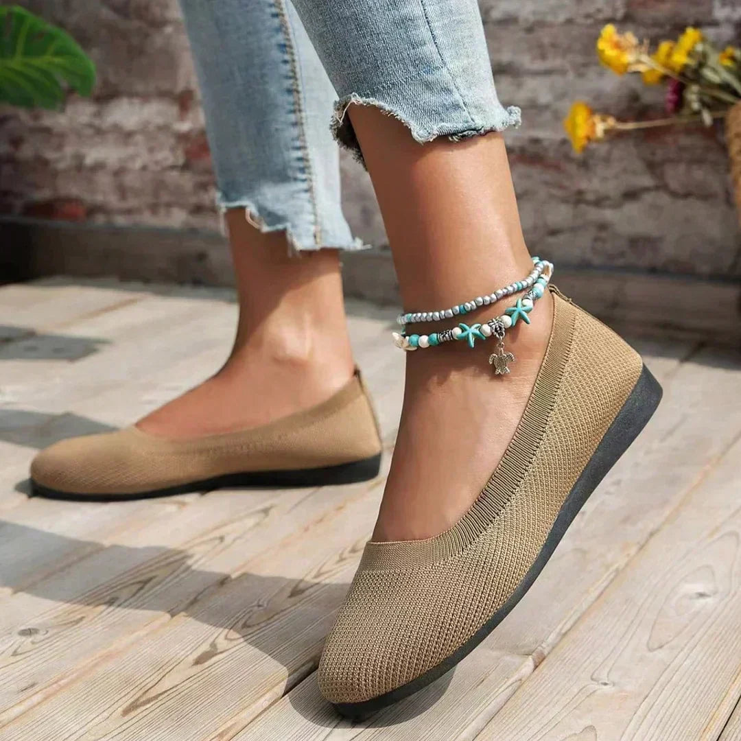 Mocassini da donna Karen - Comode ballerine in rete con materiale traspirante e design leggero