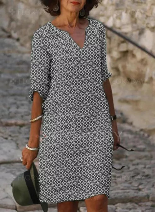 Gerda Robe d'Été Femme – Robe Légère & Ample pour un Look Estival Élégant et Confortable