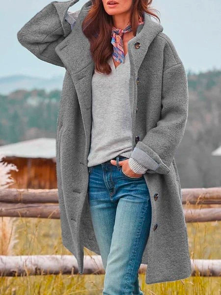 Cappotto in morbida lana da donna Audrey: elegante, caldo e versatile per l'inverno