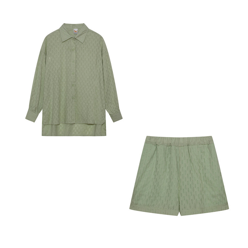 Aaliyah Ensemble d’Été Femme – Ensemble Léger en Coton avec Top et Short au Style Décontracté