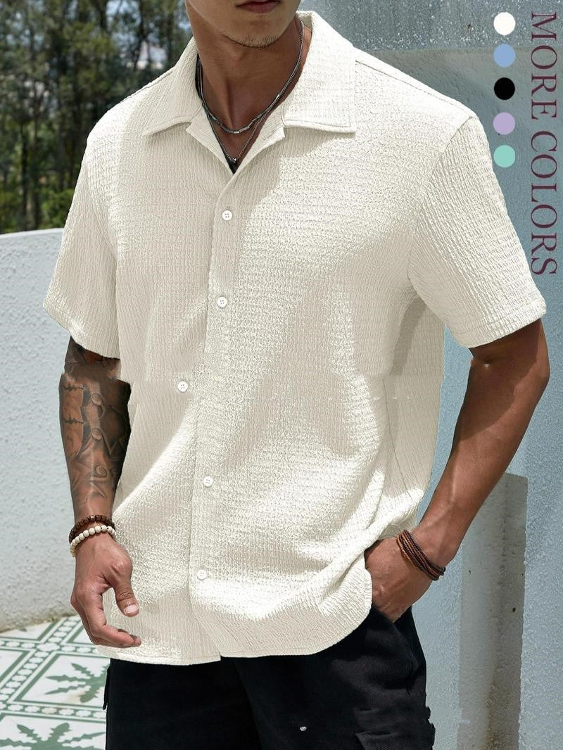 Camicia casual da uomo Jay - Camicia corta moderna per l'estate, le vacanze e tutti i giorni