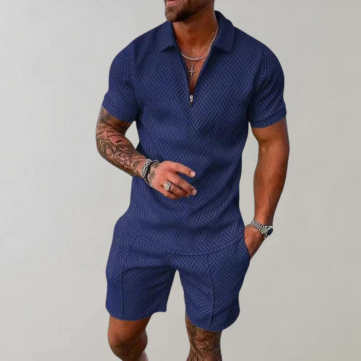 Completo estivo da uomo Oliver - Cotone e lino traspiranti, comfort leggero ed elegante
