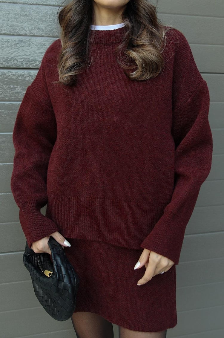 Completo da donna Lucie – Completo autunnale in lana morbido, comodo ed elegante