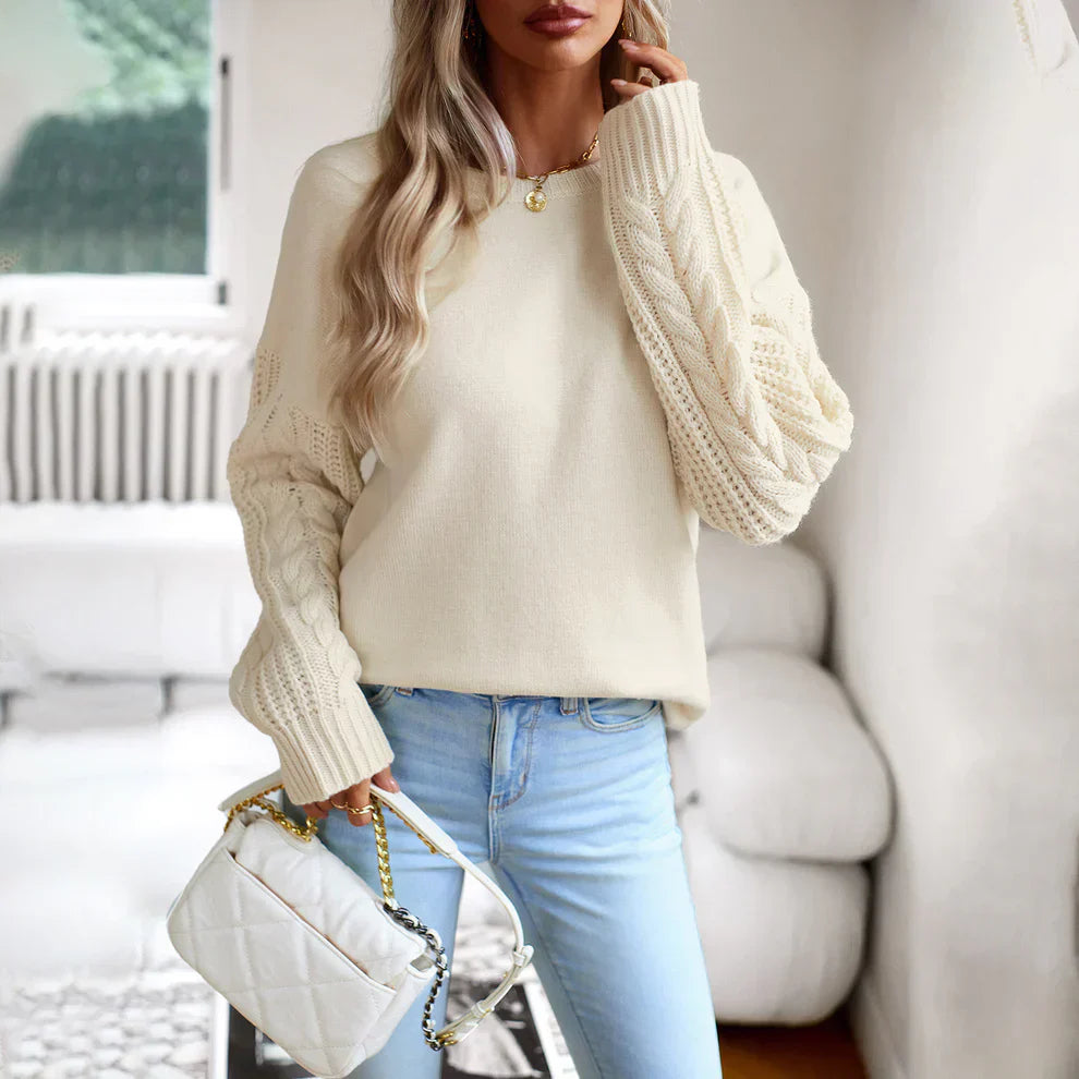 Aila Pull Femme – Tricot Doux & Élégant à Manches Longues pour Toutes Saisons