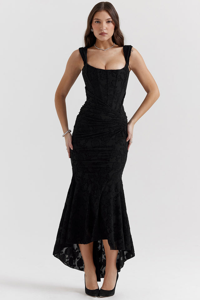 Catalina Robe de Soirée Femme – Robe Élégante en Dentelle avec Coupe Féminine pour Occasions Spéciales