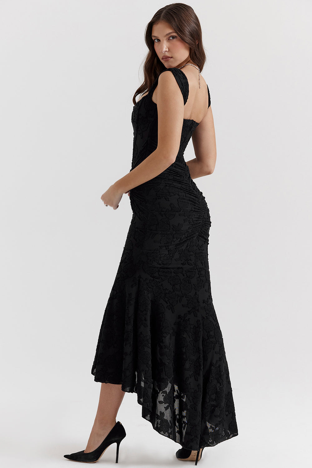 Catalina Robe de Soirée Femme – Robe Élégante en Dentelle avec Coupe Féminine pour Occasions Spéciales